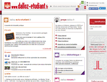Tablet Screenshot of dalloz-etudiant.fr